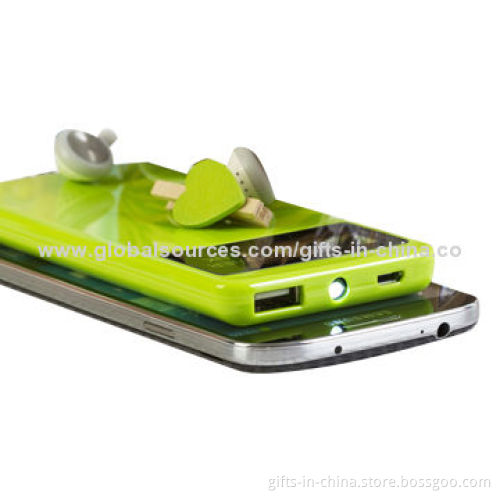 6,000mAh User-friendly Power Bank with High-quality and Reasonable Price, 5V/1A Output
